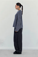 Marlene Knit pullover -GRAY