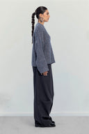 Marlene Knit pullover -GRAY