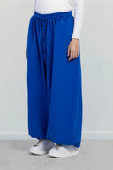 FLEECE BALLOON PANTS -BLUE