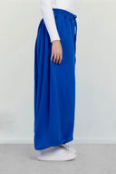 FLEECE BALLOON PANTS -BLUE