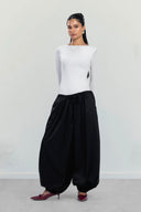 WATERPROOF BALLOON PANTS -BLACK