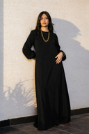 PLAIN COMFY DRESS -BLACK