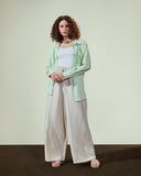 PLAIN LINEN SHIRT-MINT GREEN