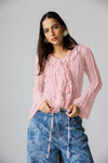 Lace Muse Blouse - PINK