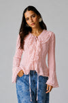 Lace Muse Blouse - PINK
