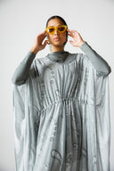 PAISLEY VEIL SWIM KIMONO -OLIVE
