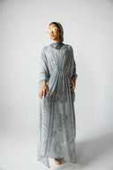 PAISLEY VEIL SWIM KIMONO -OLIVE