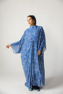 PAISLEY TIDE SWIM KIMONO -BLUE