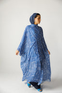 PAISLEY TIDE SWIM KIMONO -BLUE