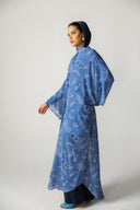 PAISLEY TIDE SWIM KIMONO -BLUE