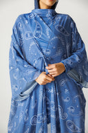 PAISLEY TIDE SWIM KIMONO -BLUE