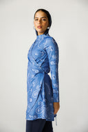 PAISLEY TIDE SWIM TOP -BLUE