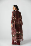 EMBER SWIM KIMONO - MAROON