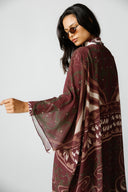 EMBER SWIM KIMONO - MAROON