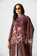 EMBER SWIM KIMONO - MAROON