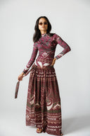 EMBER SWIM SKIRT -MAROON