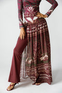 EMBER SWIM SKIRT -MAROON