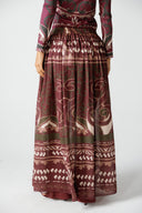 EMBER SWIM SKIRT -MAROON