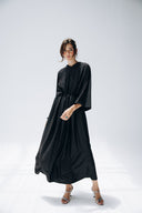 Minimal Stripe Dress -BLACK