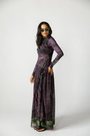 OBSIDIAN SWIM SKIRT -MAUVE