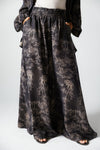WARM PATCHWORK PANTS -BLACK