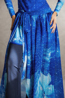 SEA BREEZE SWIM SKIRT -BLUE
