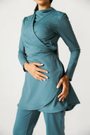SOPHIA WRAPED SWIM TOP -EMRELED