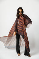 TERRA SWIM KIMONO -BROWM