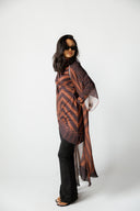 TERRA SWIM KIMONO -BROWM
