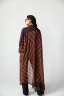 TERRA SWIM KIMONO -BROWM