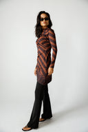 TERRA SWIM TOP -BROWM
