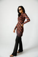 TERRA SWIM TOP -BROWM