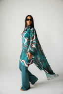 JADE SWIM KIMONO - EMERALD GREEN