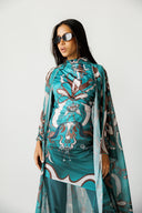 JADE SWIM KIMONO - EMERALD GREEN