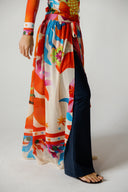 MARINA SWIM SKIRT-ORANGE