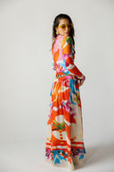 MARINA SWIM SKIRT-ORANGE