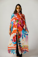 MARINA SWIM KIMONO - ORANGE