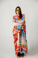 MARINA SWIM KIMONO - ORANGE