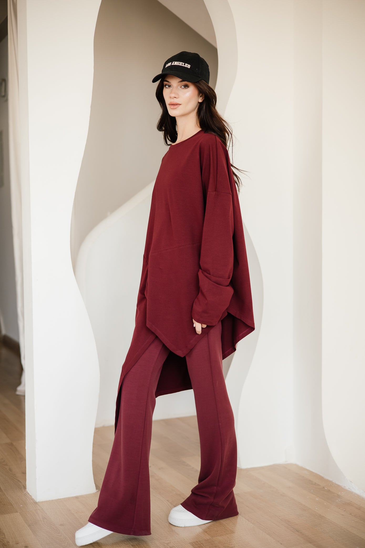 PLAIN FLARE PANTS
