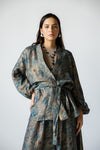 WARM PATCHWORK CARDIGAN -Emerald Green