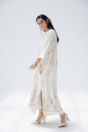 GOLDEN LINEN DRESS -Beige