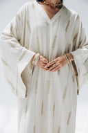 GOLDEN LINEN DRESS -Beige