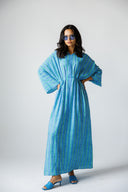 OCEAN STRIPE DRESS - BLUE