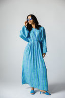 OCEAN STRIPE DRESS - BLUE
