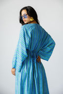 OCEAN STRIPE DRESS - BLUE