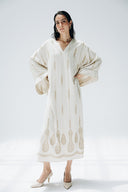 GOLDEN LINEN DRESS -Beige