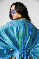 OCEAN STRIPE DRESS - BLUE