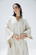 GOLDEN LINEN DRESS -Beige