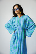 OCEAN STRIPE DRESS - BLUE