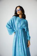 OCEAN STRIPE DRESS - BLUE